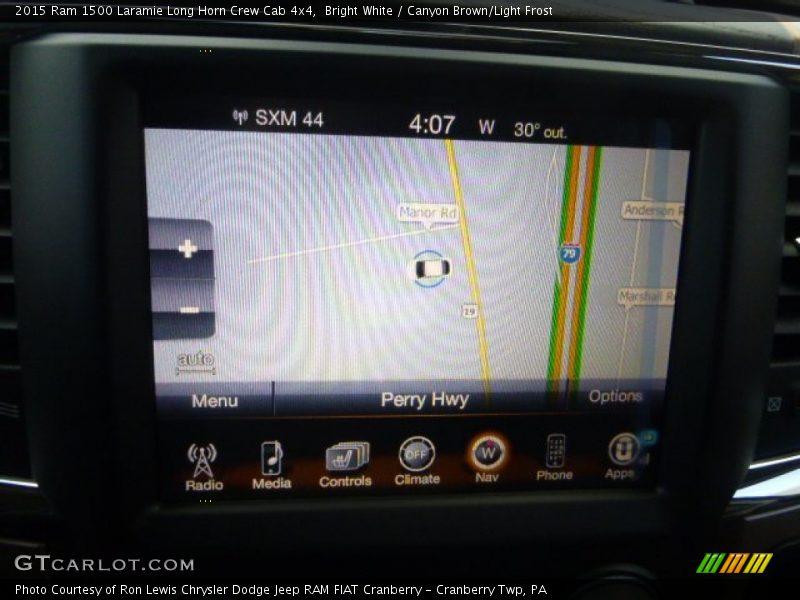 Bright White / Canyon Brown/Light Frost 2015 Ram 1500 Laramie Long Horn Crew Cab 4x4