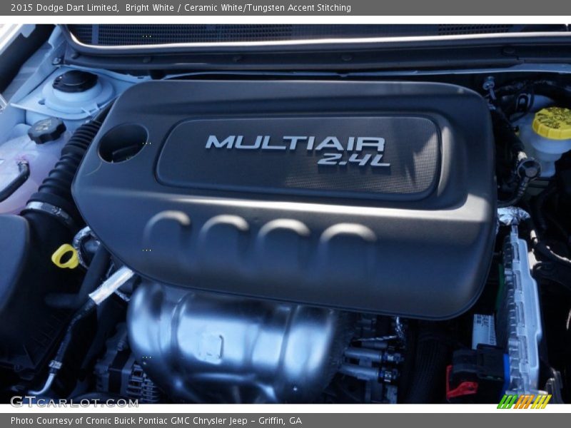 Bright White / Ceramic White/Tungsten Accent Stitching 2015 Dodge Dart Limited