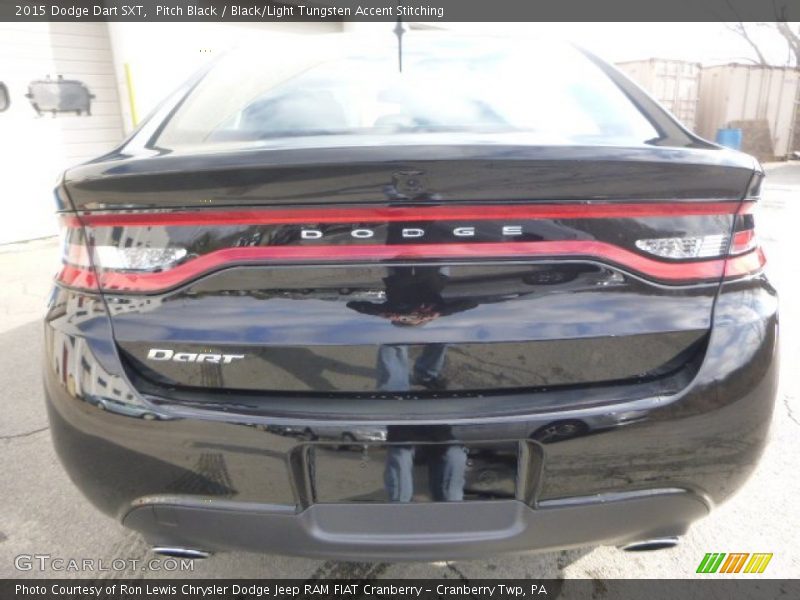 Pitch Black / Black/Light Tungsten Accent Stitching 2015 Dodge Dart SXT