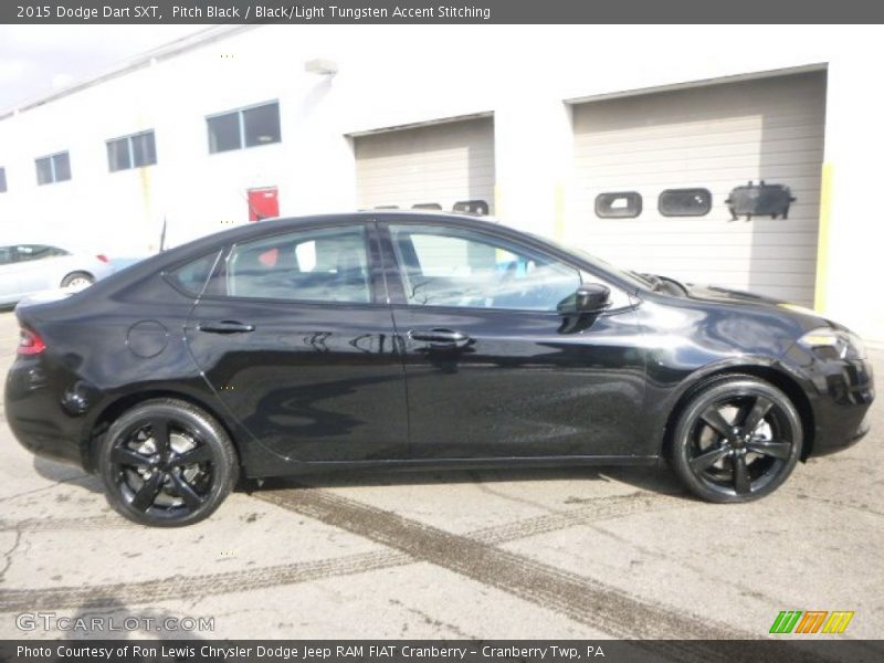 Pitch Black / Black/Light Tungsten Accent Stitching 2015 Dodge Dart SXT