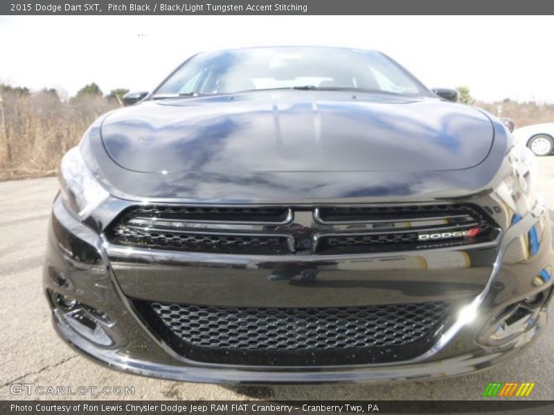 Pitch Black / Black/Light Tungsten Accent Stitching 2015 Dodge Dart SXT