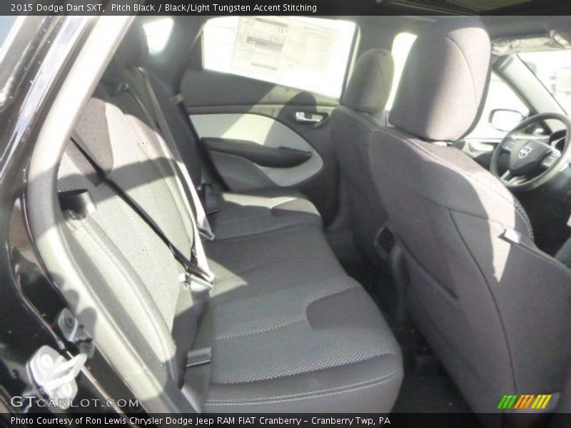 Pitch Black / Black/Light Tungsten Accent Stitching 2015 Dodge Dart SXT