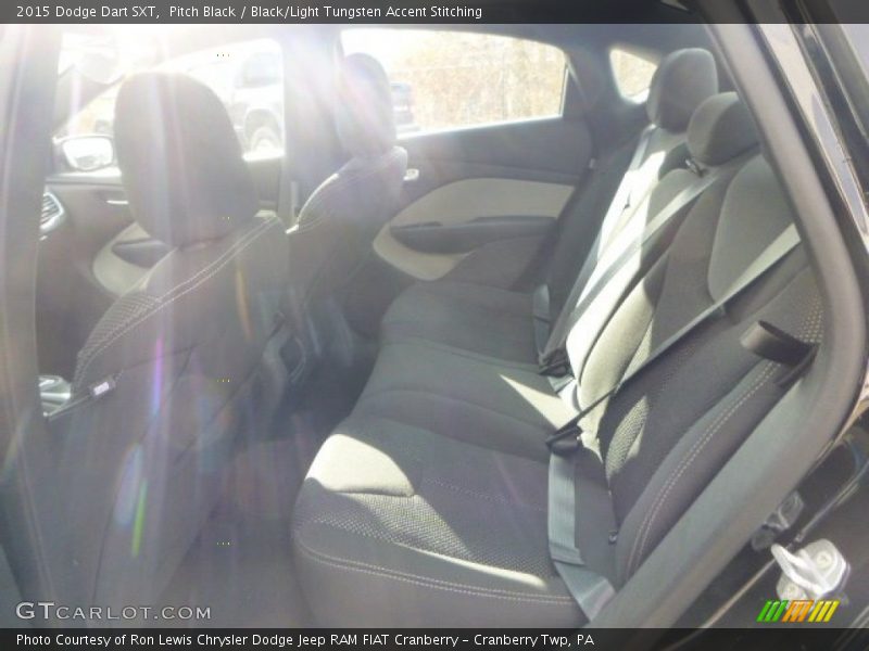Pitch Black / Black/Light Tungsten Accent Stitching 2015 Dodge Dart SXT