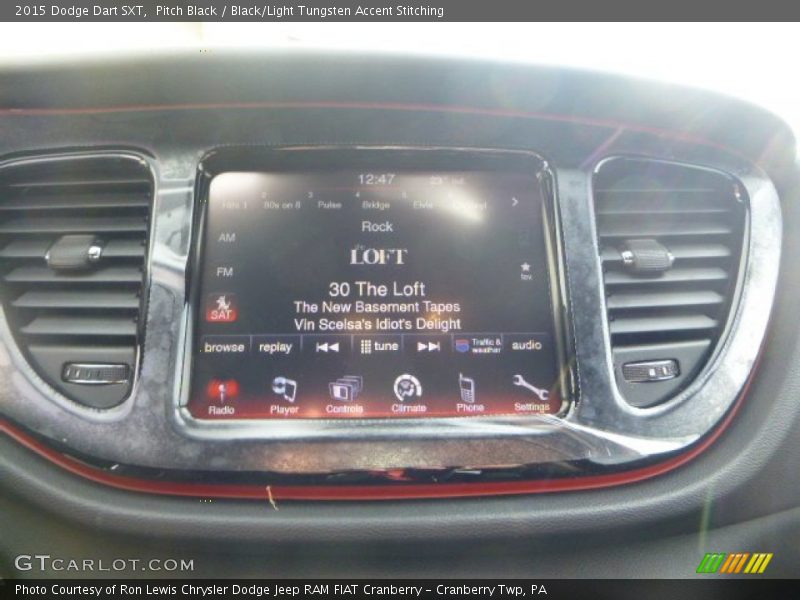 Pitch Black / Black/Light Tungsten Accent Stitching 2015 Dodge Dart SXT
