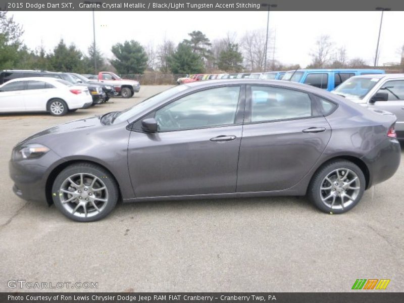 Granite Crystal Metallic / Black/Light Tungsten Accent Stitching 2015 Dodge Dart SXT