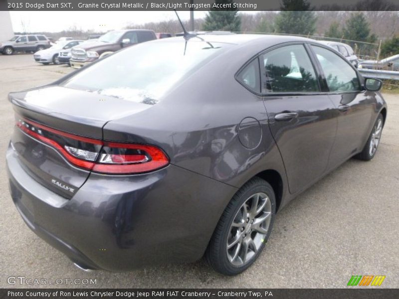 Granite Crystal Metallic / Black/Light Tungsten Accent Stitching 2015 Dodge Dart SXT