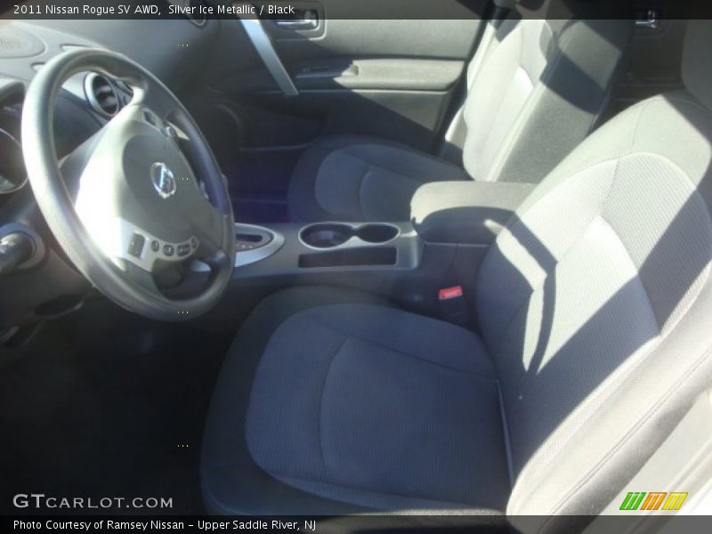 Silver Ice Metallic / Black 2011 Nissan Rogue SV AWD