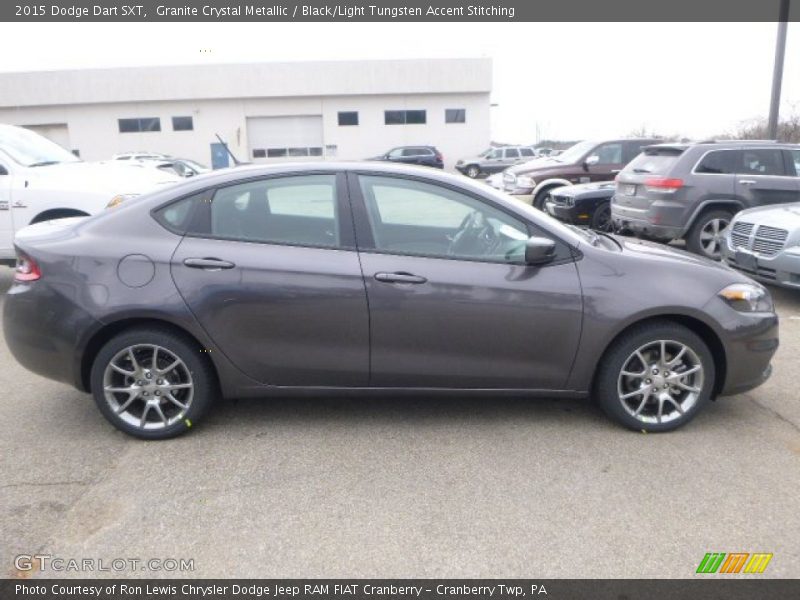 Granite Crystal Metallic / Black/Light Tungsten Accent Stitching 2015 Dodge Dart SXT