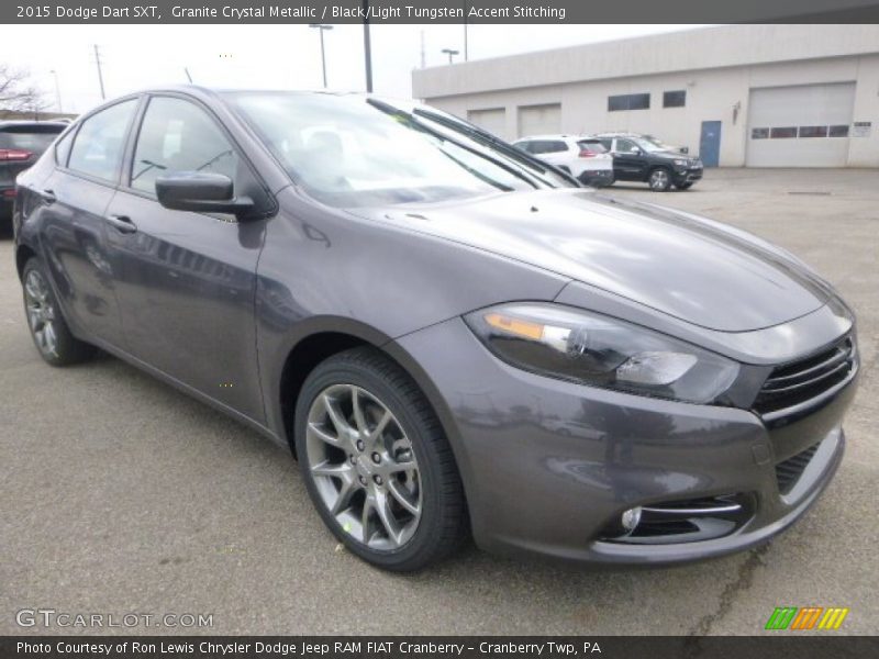 Granite Crystal Metallic / Black/Light Tungsten Accent Stitching 2015 Dodge Dart SXT