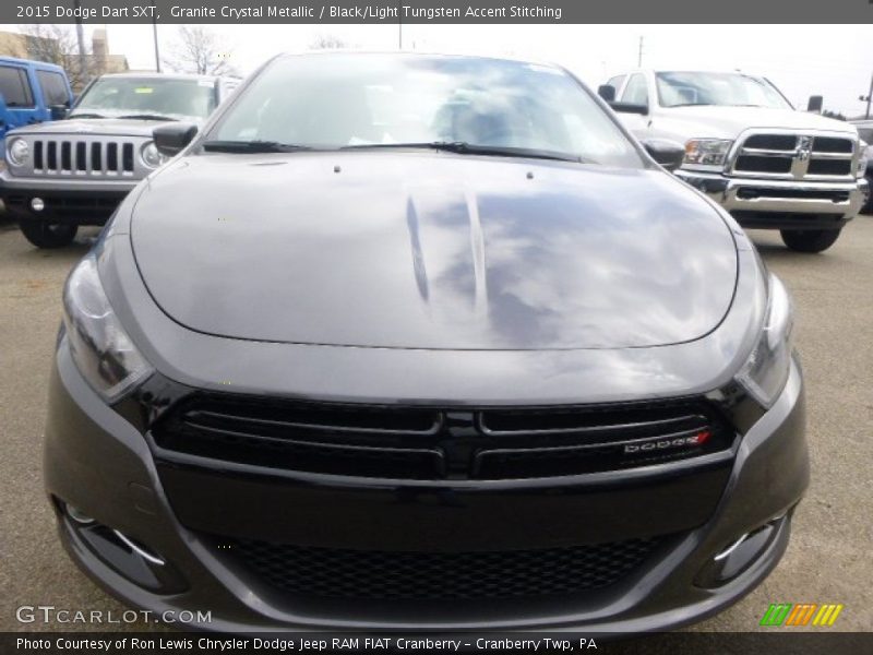 Granite Crystal Metallic / Black/Light Tungsten Accent Stitching 2015 Dodge Dart SXT