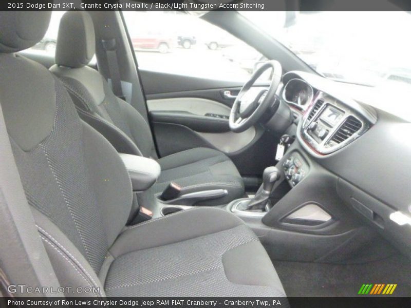 Granite Crystal Metallic / Black/Light Tungsten Accent Stitching 2015 Dodge Dart SXT
