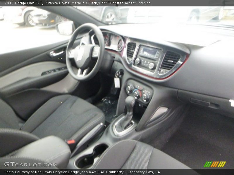 Granite Crystal Metallic / Black/Light Tungsten Accent Stitching 2015 Dodge Dart SXT