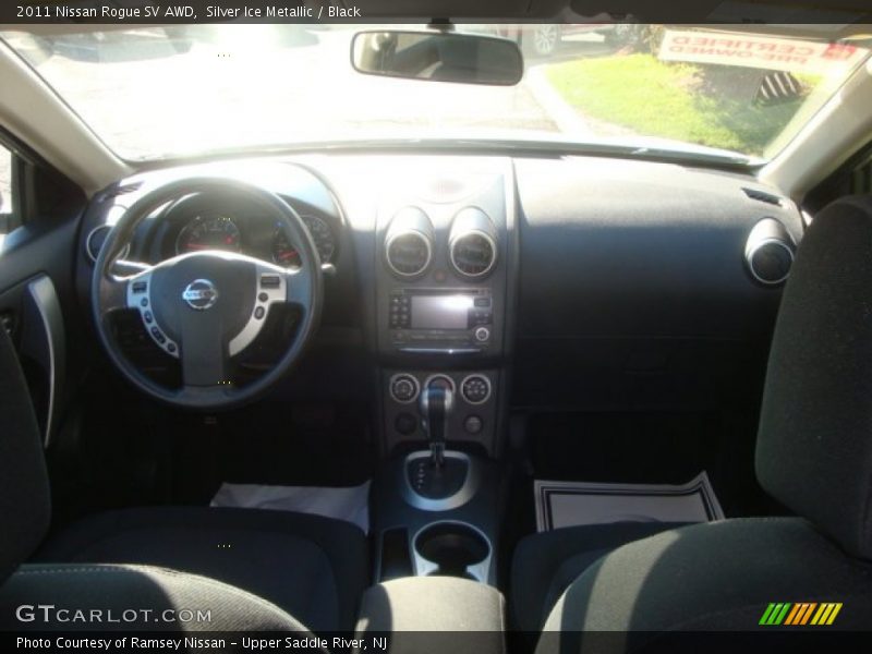 Silver Ice Metallic / Black 2011 Nissan Rogue SV AWD