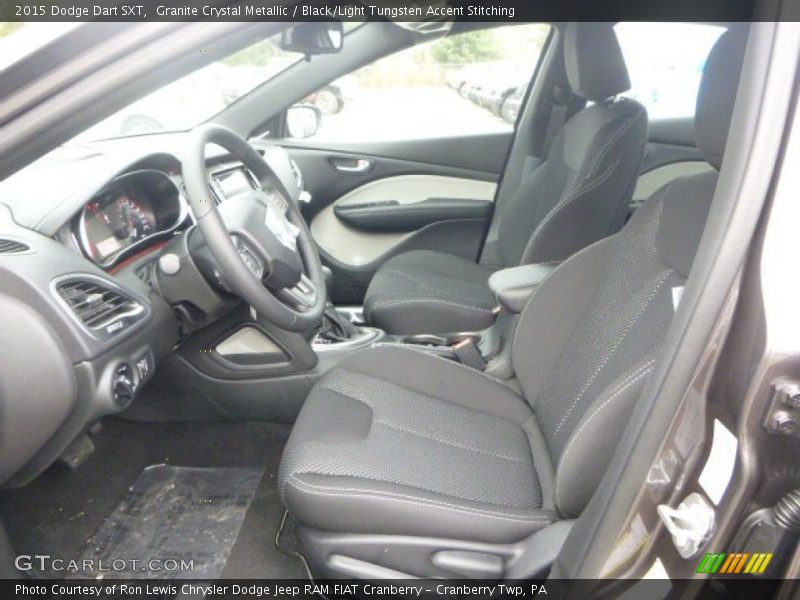 Granite Crystal Metallic / Black/Light Tungsten Accent Stitching 2015 Dodge Dart SXT