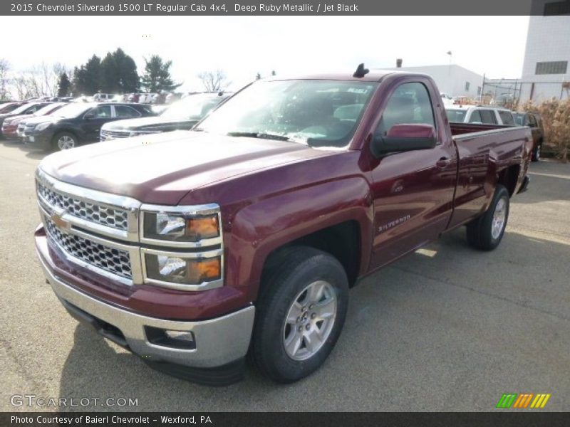 Deep Ruby Metallic / Jet Black 2015 Chevrolet Silverado 1500 LT Regular Cab 4x4