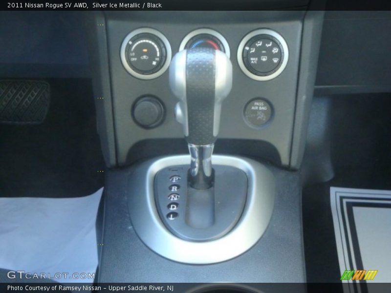 Silver Ice Metallic / Black 2011 Nissan Rogue SV AWD