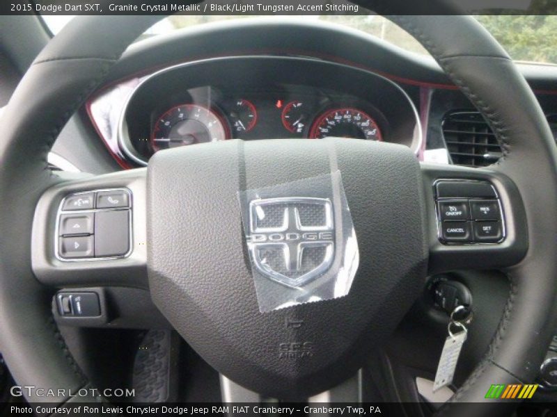 Granite Crystal Metallic / Black/Light Tungsten Accent Stitching 2015 Dodge Dart SXT