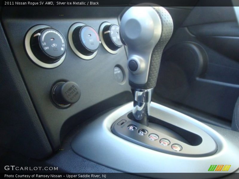 Silver Ice Metallic / Black 2011 Nissan Rogue SV AWD