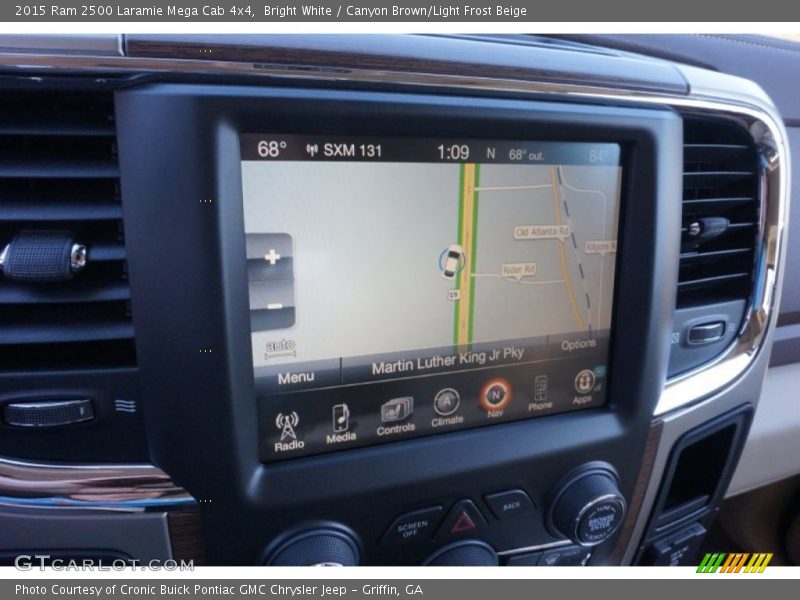 Bright White / Canyon Brown/Light Frost Beige 2015 Ram 2500 Laramie Mega Cab 4x4