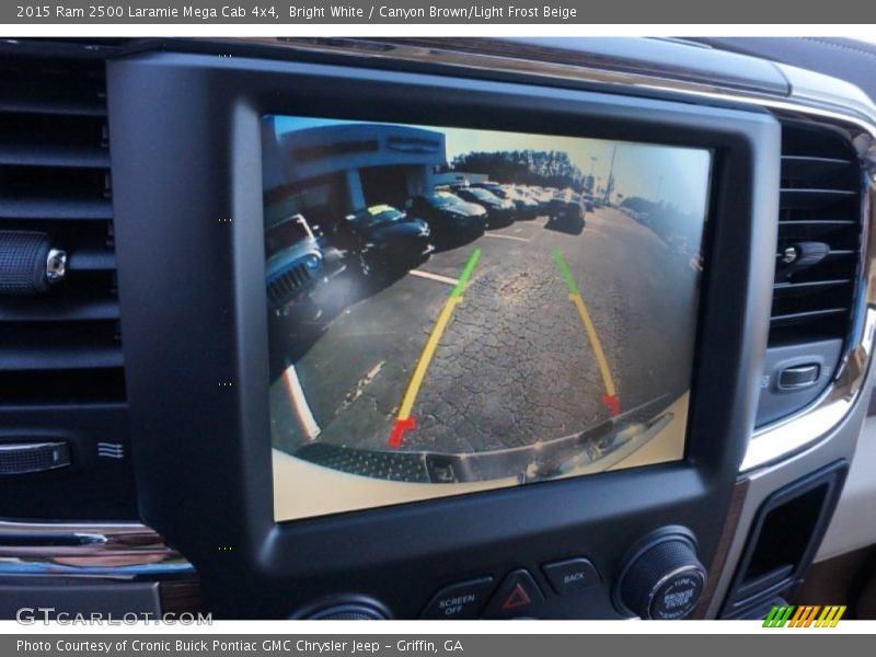 Bright White / Canyon Brown/Light Frost Beige 2015 Ram 2500 Laramie Mega Cab 4x4