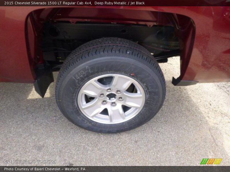 Deep Ruby Metallic / Jet Black 2015 Chevrolet Silverado 1500 LT Regular Cab 4x4