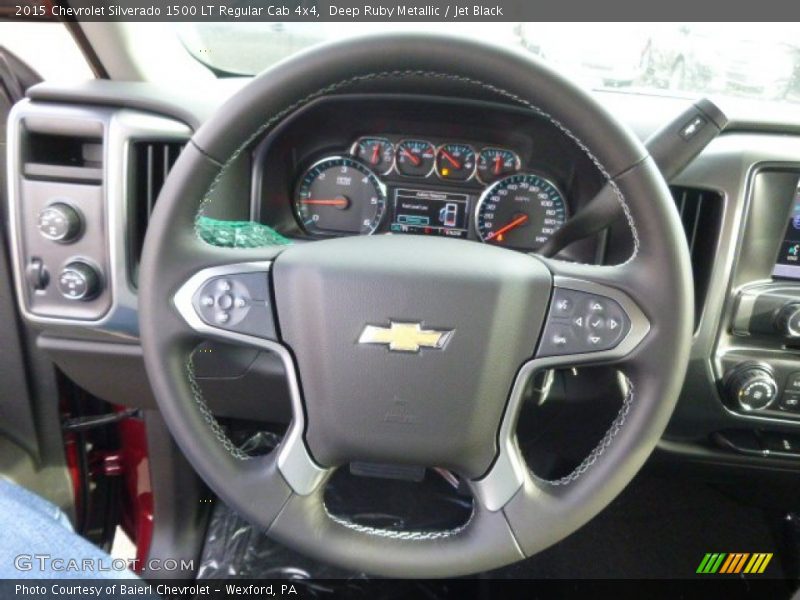 Deep Ruby Metallic / Jet Black 2015 Chevrolet Silverado 1500 LT Regular Cab 4x4