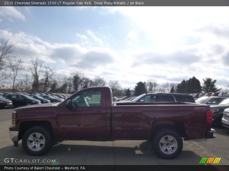 Deep Ruby Metallic / Jet Black 2015 Chevrolet Silverado 1500 LT Regular Cab 4x4