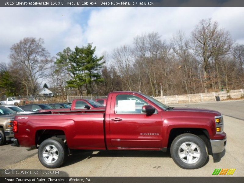 Deep Ruby Metallic / Jet Black 2015 Chevrolet Silverado 1500 LT Regular Cab 4x4