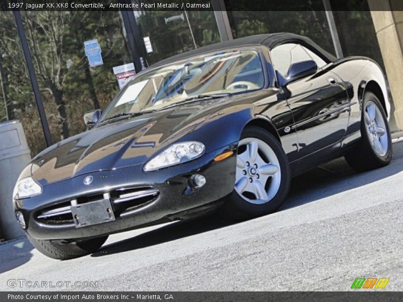 Anthracite Pearl Metallic / Oatmeal 1997 Jaguar XK XK8 Convertible