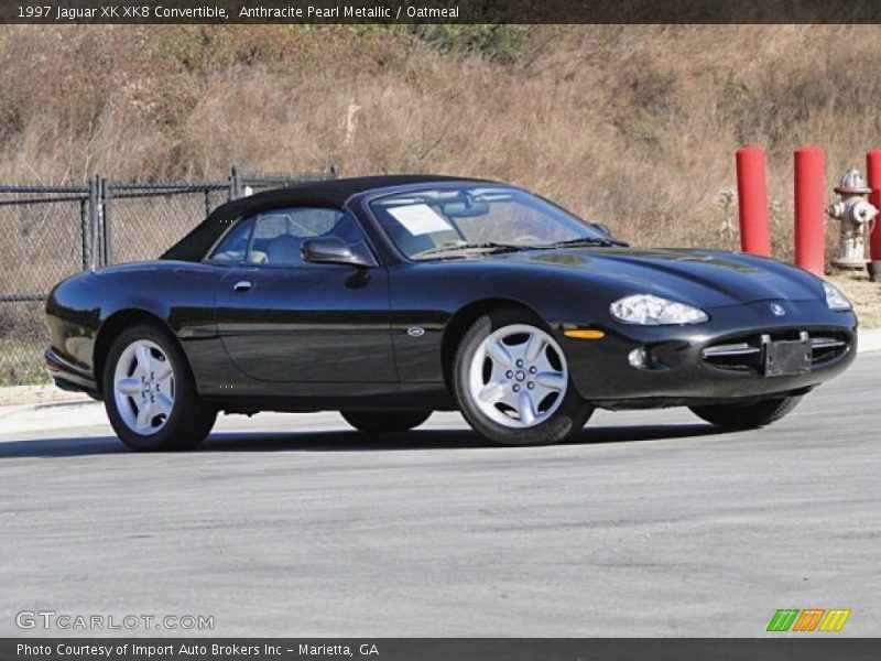 Anthracite Pearl Metallic / Oatmeal 1997 Jaguar XK XK8 Convertible