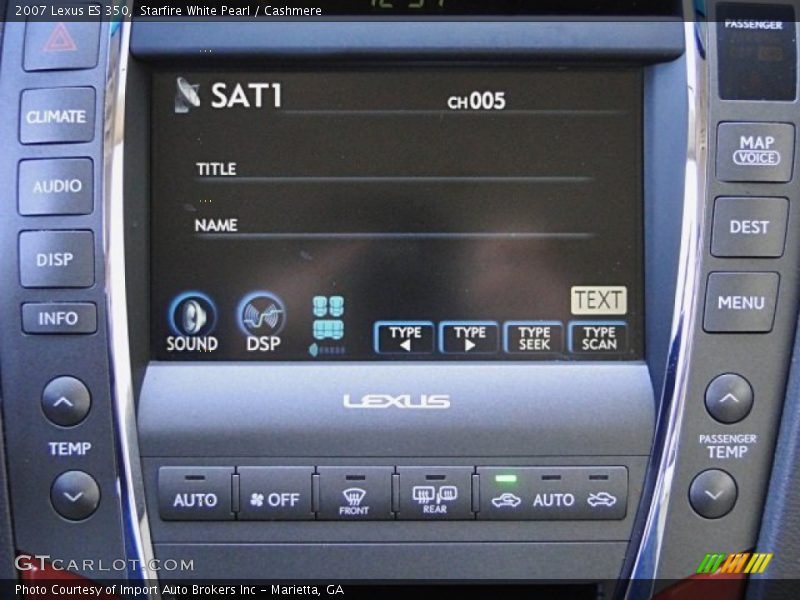 Starfire White Pearl / Cashmere 2007 Lexus ES 350