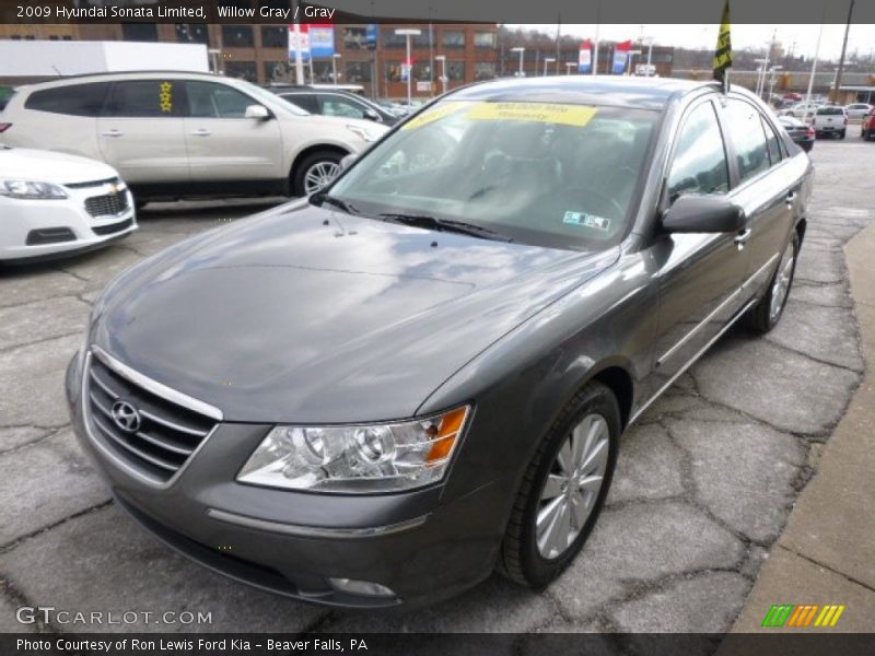 Willow Gray / Gray 2009 Hyundai Sonata Limited