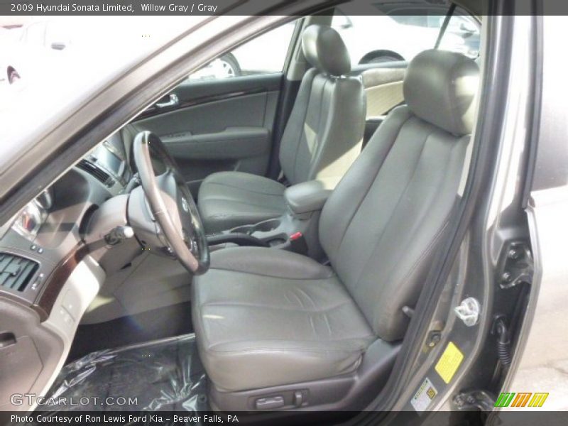 Willow Gray / Gray 2009 Hyundai Sonata Limited