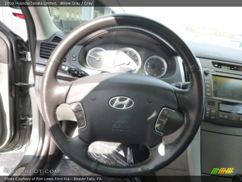 Willow Gray / Gray 2009 Hyundai Sonata Limited