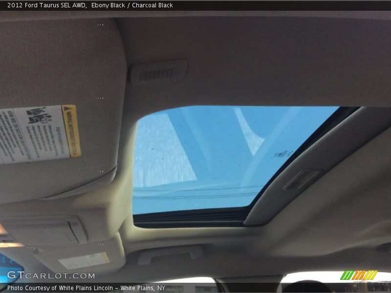Ebony Black / Charcoal Black 2012 Ford Taurus SEL AWD