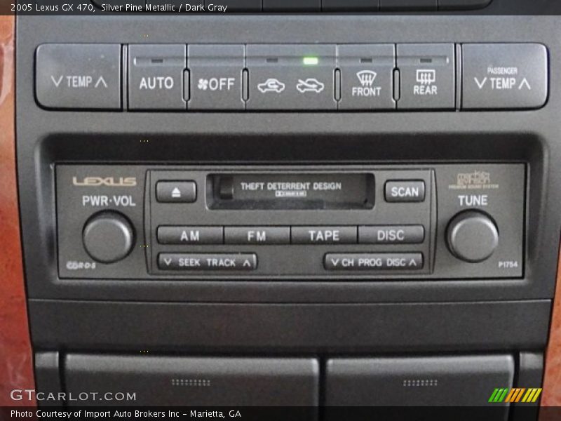 Silver Pine Metallic / Dark Gray 2005 Lexus GX 470