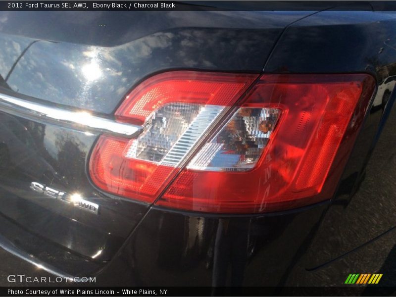 Ebony Black / Charcoal Black 2012 Ford Taurus SEL AWD