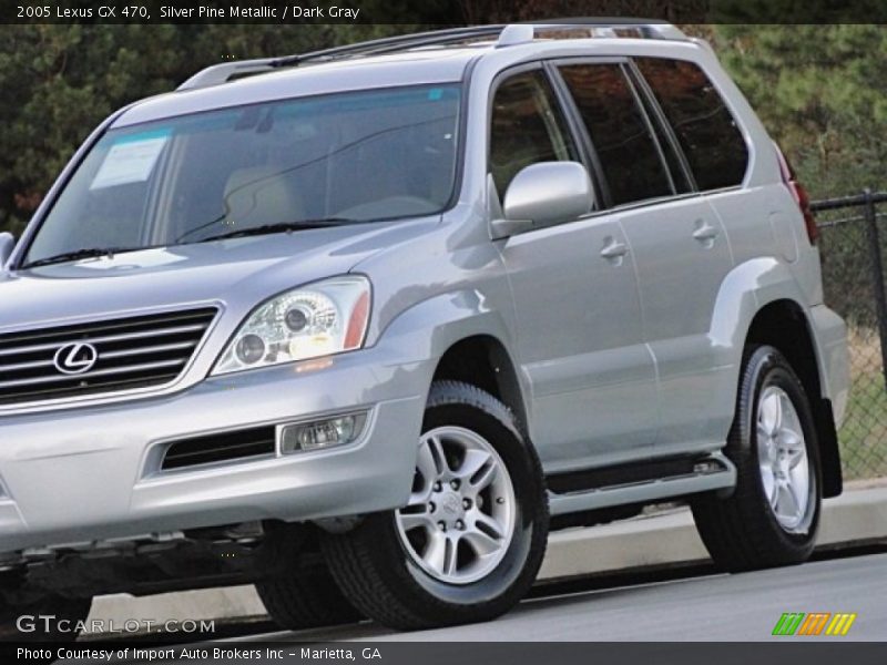 Silver Pine Metallic / Dark Gray 2005 Lexus GX 470