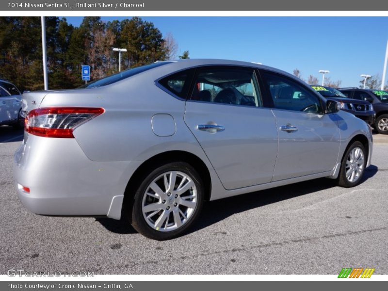 Brilliant Silver / Charcoal 2014 Nissan Sentra SL
