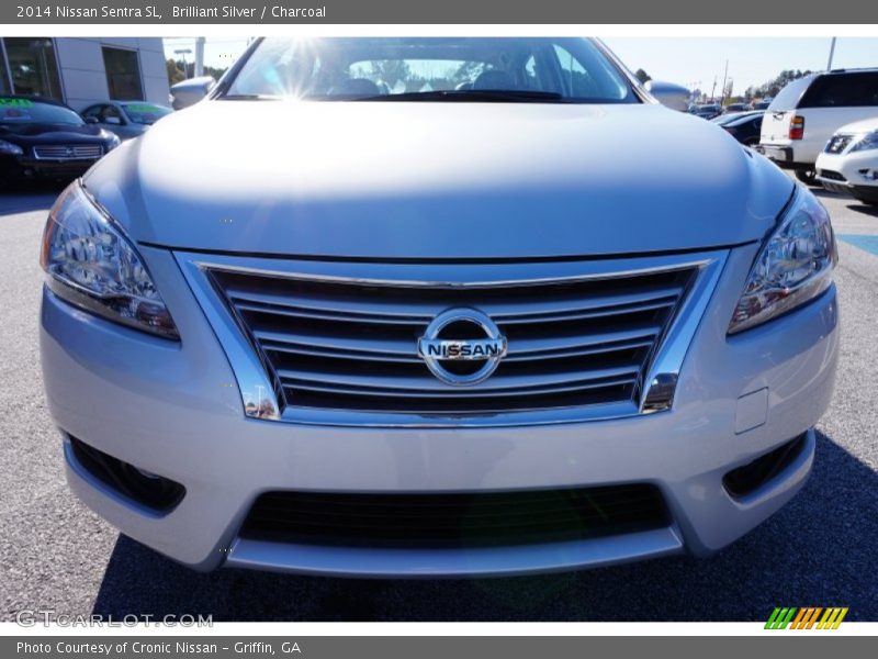 Brilliant Silver / Charcoal 2014 Nissan Sentra SL