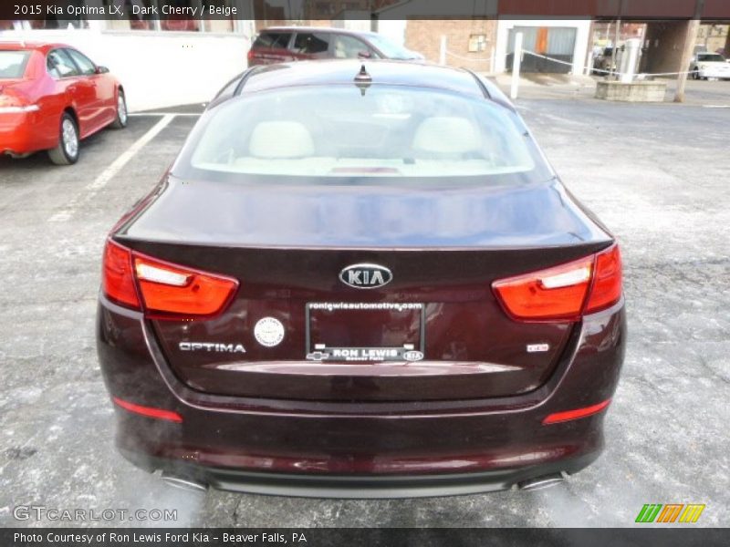 Dark Cherry / Beige 2015 Kia Optima LX