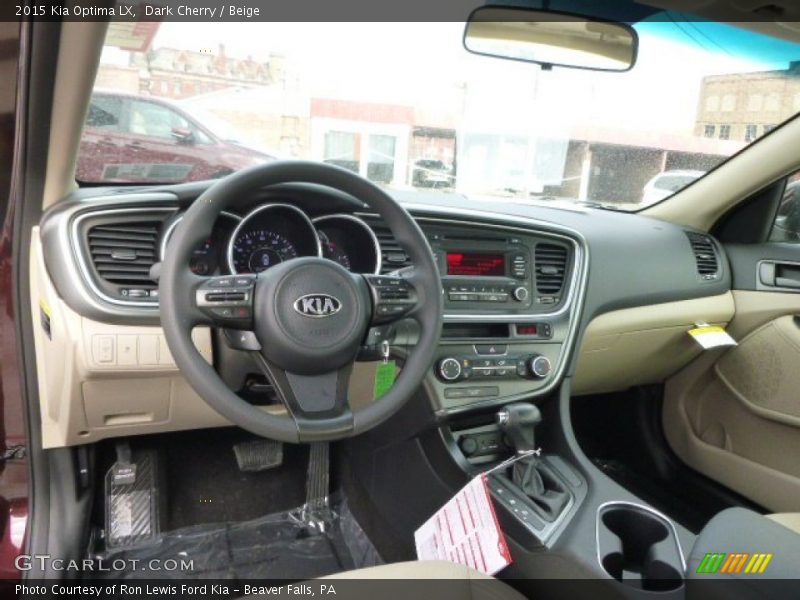 Dark Cherry / Beige 2015 Kia Optima LX