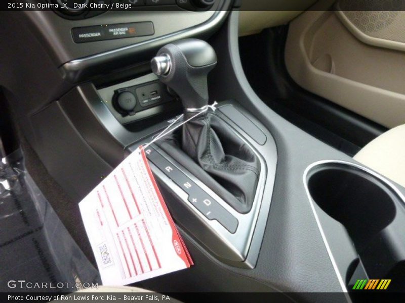 Dark Cherry / Beige 2015 Kia Optima LX