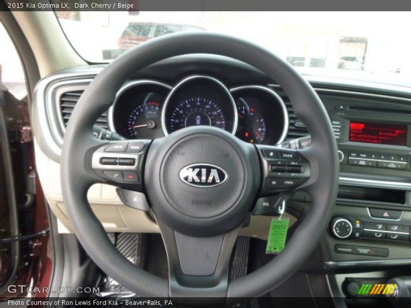 Dark Cherry / Beige 2015 Kia Optima LX