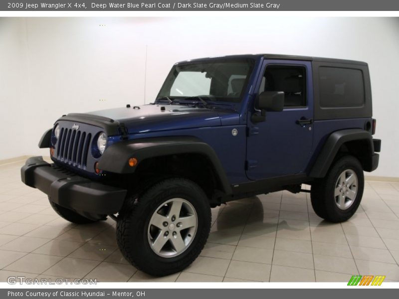 Deep Water Blue Pearl Coat / Dark Slate Gray/Medium Slate Gray 2009 Jeep Wrangler X 4x4
