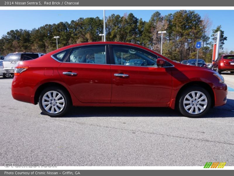 Red Brick / Charcoal 2014 Nissan Sentra S