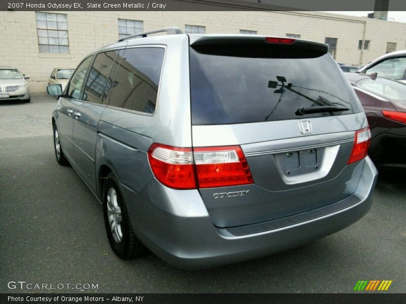 Slate Green Metallic / Gray 2007 Honda Odyssey EX
