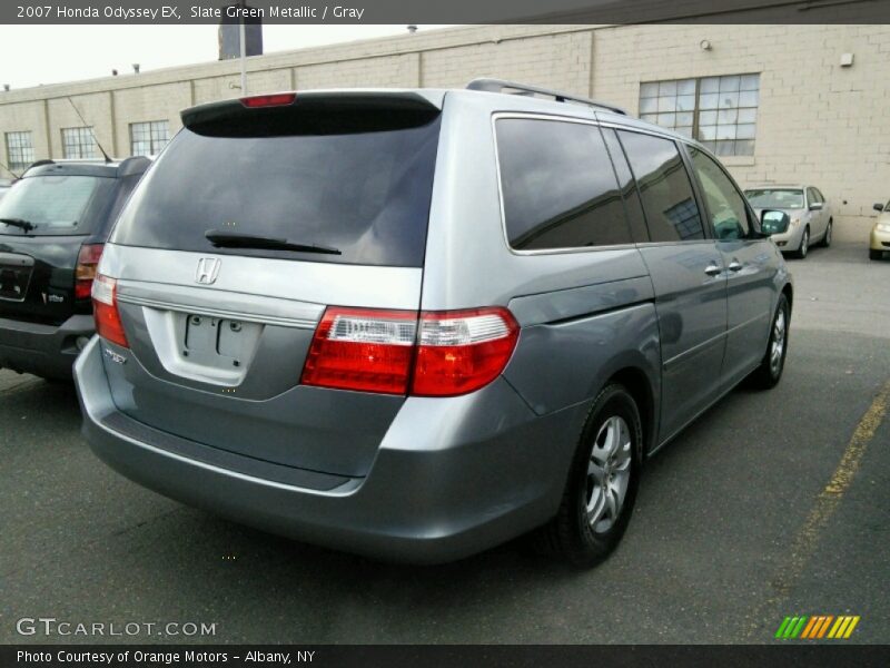 Slate Green Metallic / Gray 2007 Honda Odyssey EX