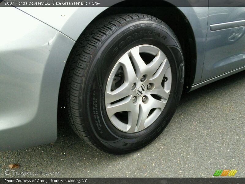 Slate Green Metallic / Gray 2007 Honda Odyssey EX