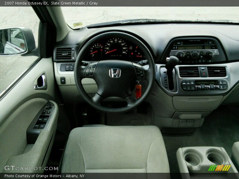 Slate Green Metallic / Gray 2007 Honda Odyssey EX